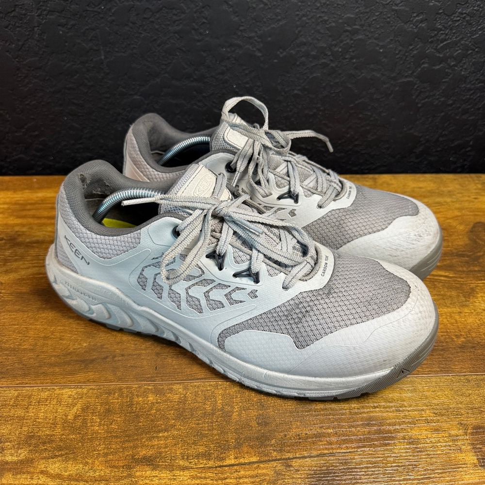 KEEN Utility Cully Carbon Fiber Comp Toe Grey Mesh Work Sneakers Mens 11.5 D